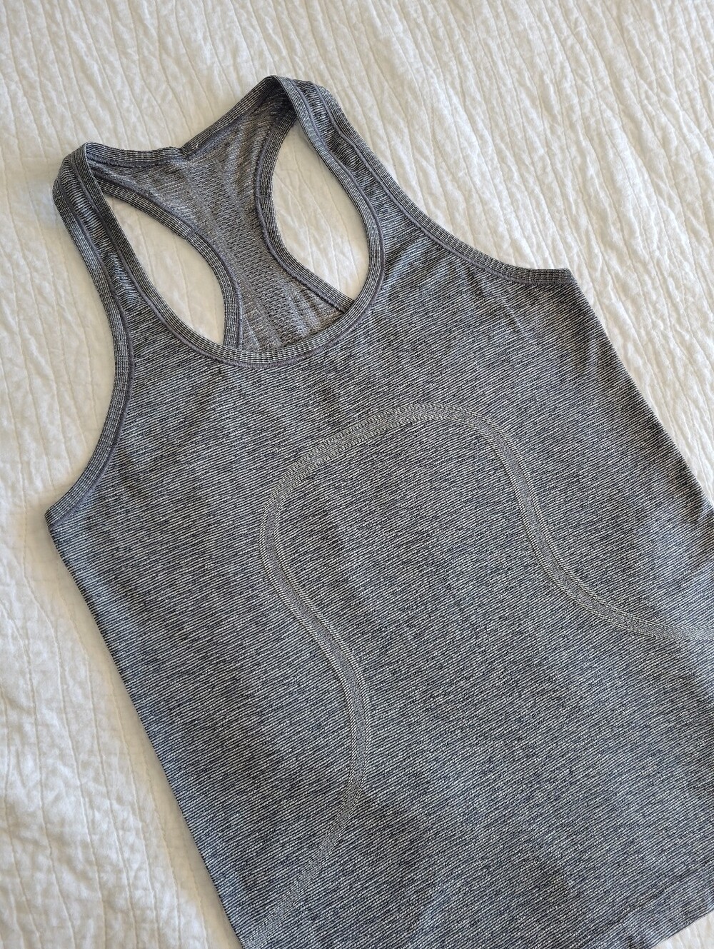 Lululemon Womens Swiftly Racerback Seamless Tank Top - Gray Heather - Picture 1 of 4